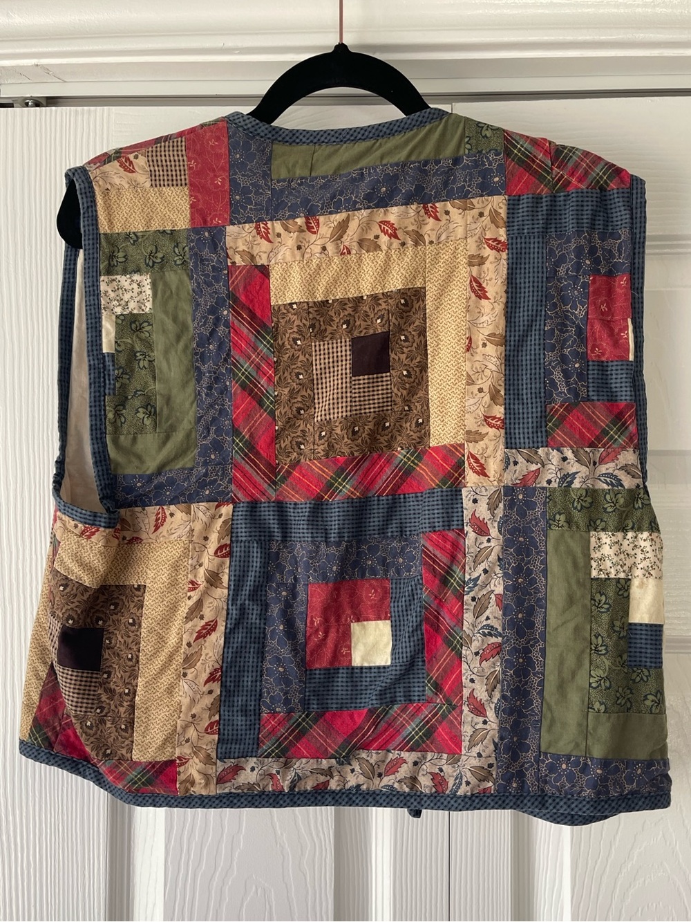 Double D Ranch Wear Patchwork Quilt Vest 100% Cotton Western Size Large - Picture 8 of 9